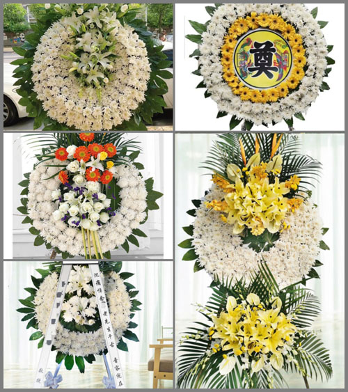 陕西咸阳市旬邑县太村镇白虎玉村花圈速递